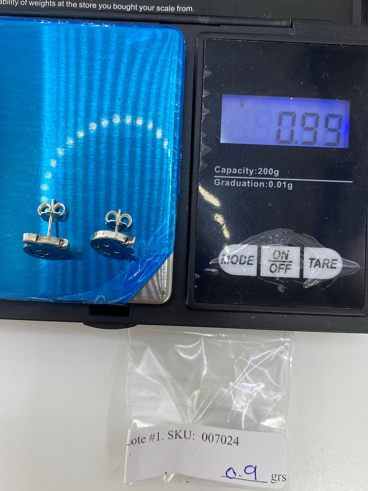 Aretes de Plata Cartoneado Carita — Taxco 925 — foto 6