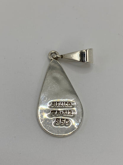 Dije Plata 950 Cruz Azteca con Ópalo de Fuego — foto 5