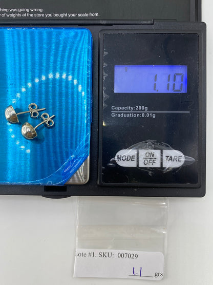 Aretes de Plata Cartoneado — Diminutos Taxco 925 — foto 6