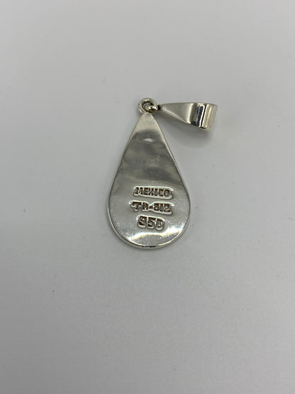 Dije Plata 950 Cruz y Símbolo — Ópalo de Fuego Taxco — foto 5
