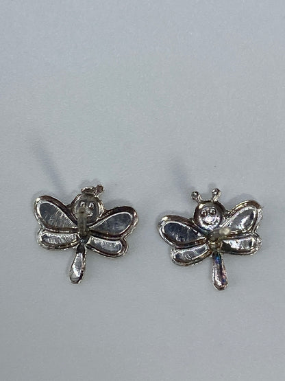 Aretes de Plata Cartoneado Libélula — Taxco 925 — foto 5
