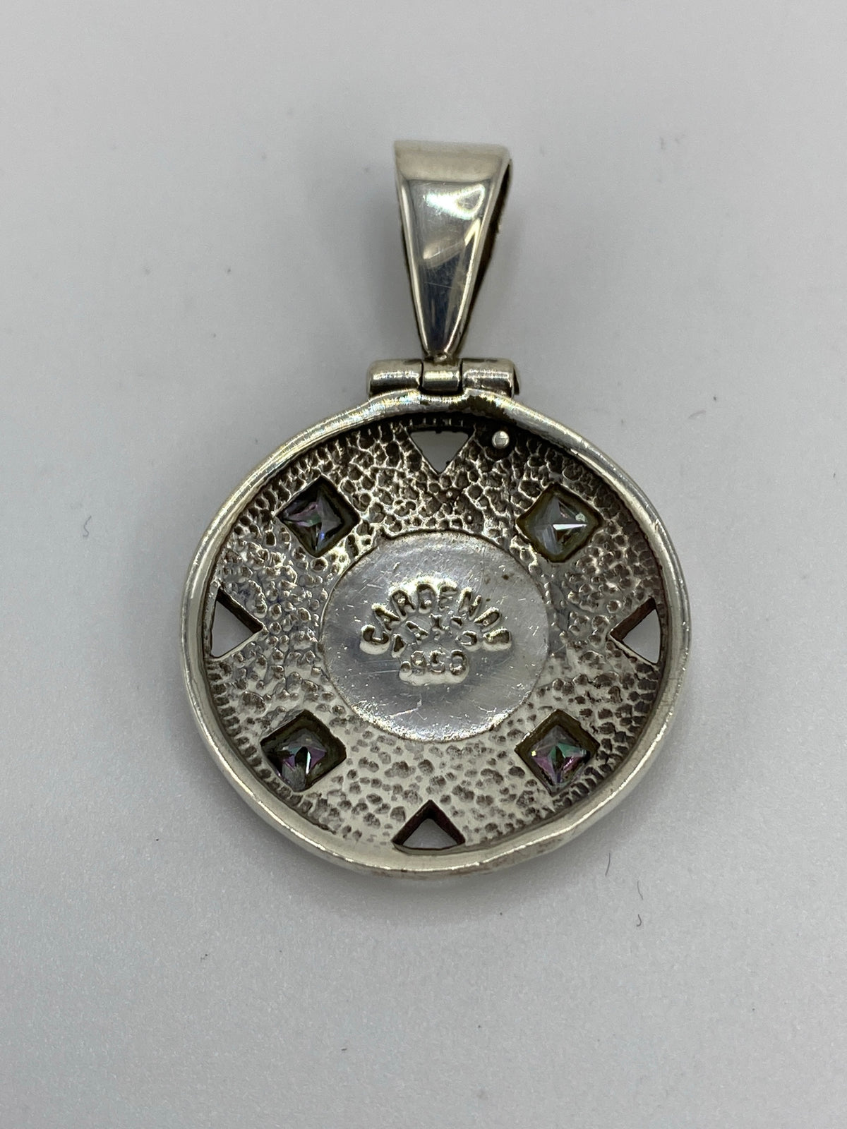 Dije Ópalo de Fuego Rosa — Plata 950 Taxco — foto 5