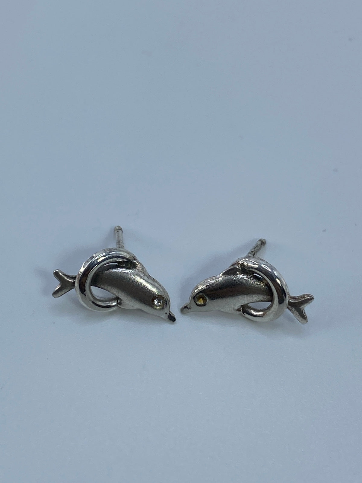 Aretes Delfín de Plata Cartoneado — Taxco 925 — foto 5