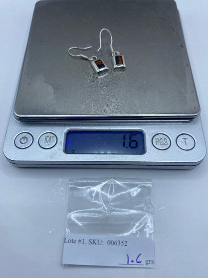 Aretes de Plata Ópalo de Fuego — Taxco 925 — foto 6