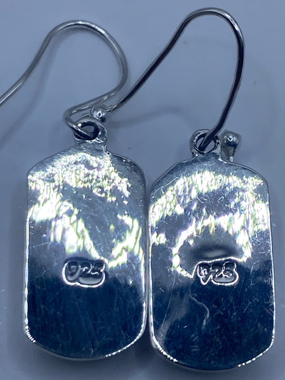 Aretes de Plata Ópalo de Fuego Azul — Taxco 925 — foto 5
