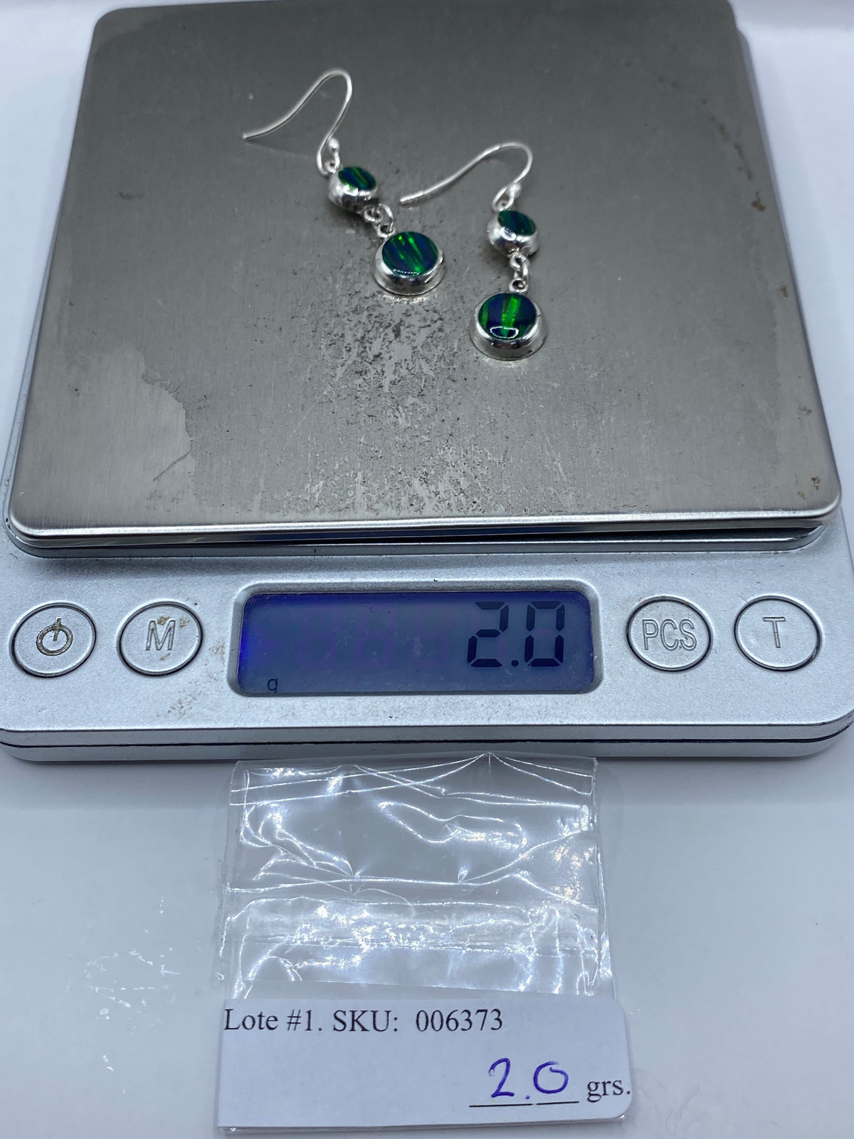 Aretes Plata Opalo de Fuego — Taxco 925 — foto 6