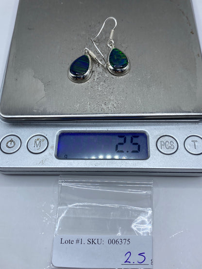 Aretes de Plata Ópalo de Fuego — Taxco 925 — foto 6