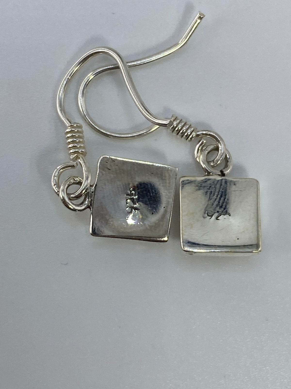 Aretes Plata Opalo de Fuego Cuadrados — Taxco 925 — foto 5