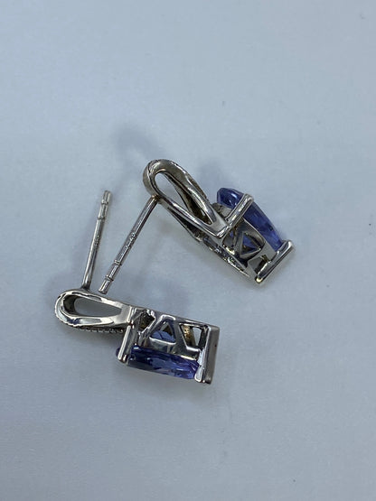 Aretes de Plata con Circonia Azul — Taxco 925 — foto 5