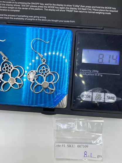 Aretes Florales de Plata 925 Calados — Taxco — foto 6