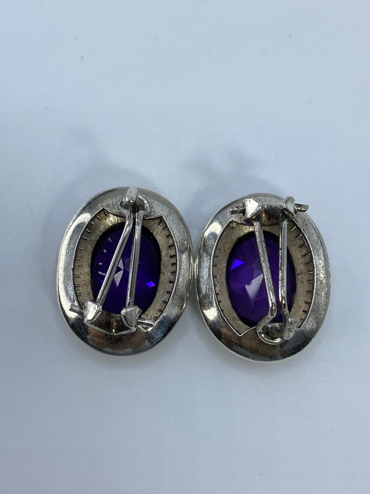 Aretes de Plata 925 con Circonia Morada — Taxco — foto 5