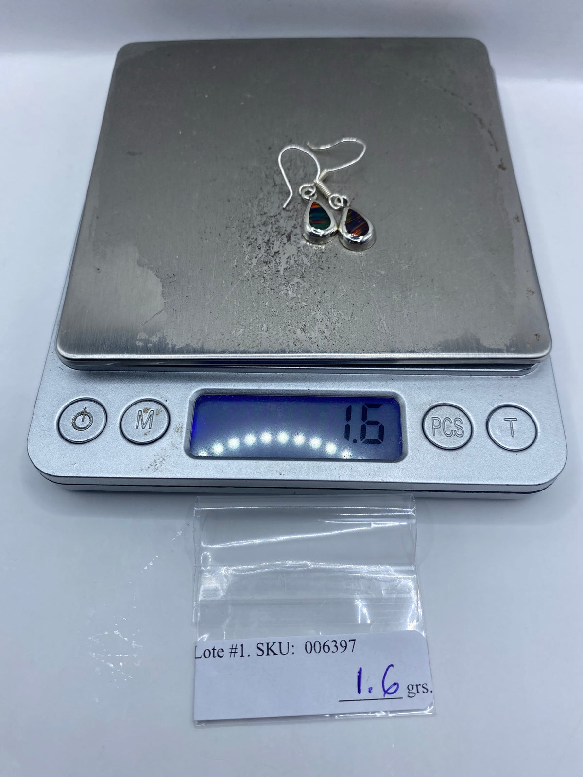 Aretes de Plata Ópalo de Fuego — Taxco 925 — foto 6