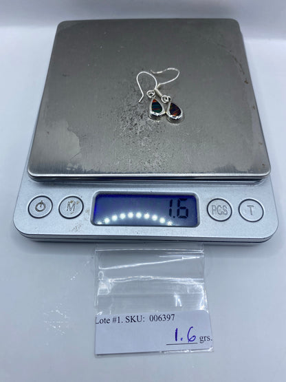 Aretes de Plata Ópalo de Fuego — Taxco 925 — foto 6