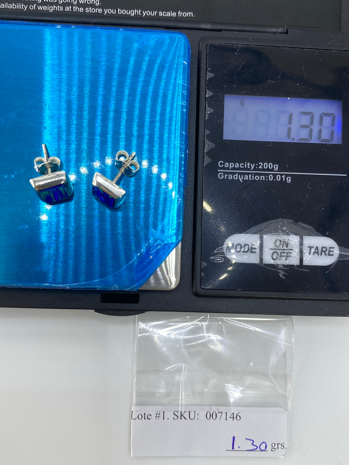 Aretes de Plata con Ópalo de Fuego — Taxco 925 — foto 6