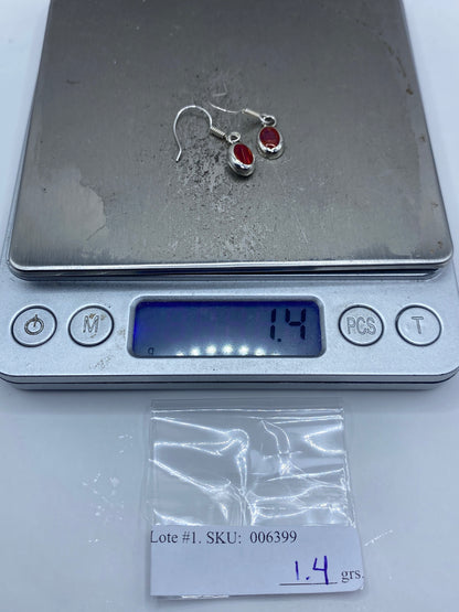 Aretes de Plata con Ópalo de Fuego — Taxco 925 — foto 6