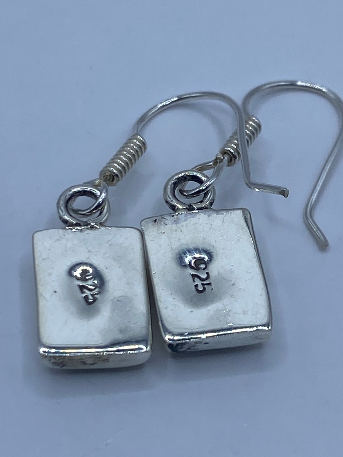 Aretes de Plata Ópalo de Fuego Azul — Taxco 925 — foto 5