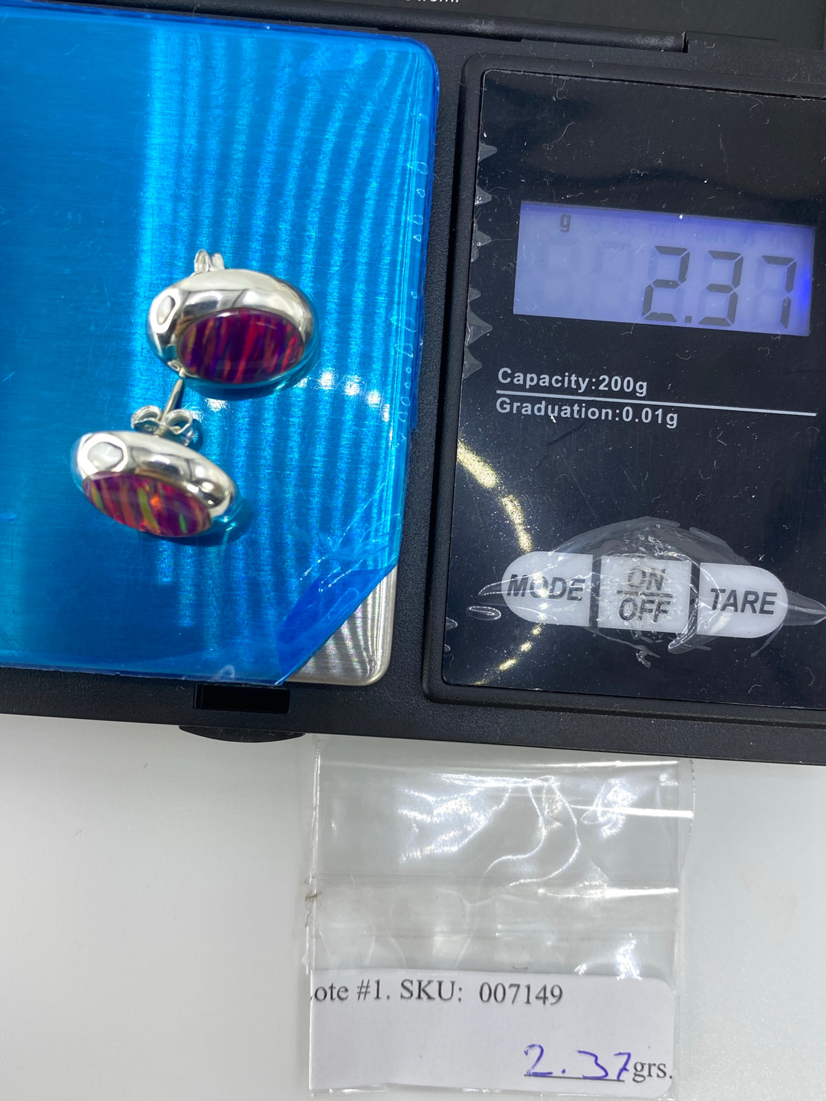 Aretes de Plata Ópalo de Fuego — Taxco 925 — foto 6
