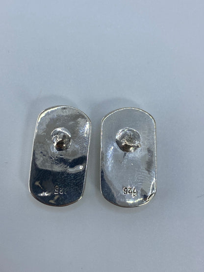 Aretes de Plata Ópalo de Fuego Verde — Taxco 925 — foto 5