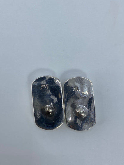 Aretes de Plata con Ópalo de Fuego — Taxco 925 — foto 5