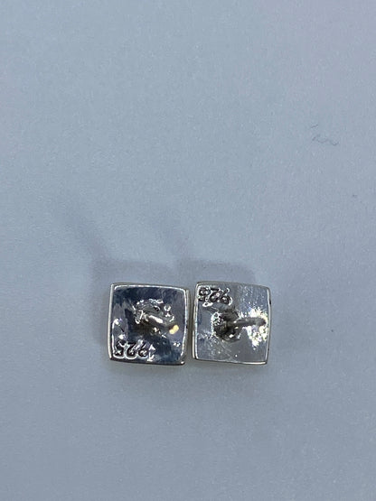 Aretes de Plata con Ópalo de Fuego Naranja — Taxco 925 — foto 5