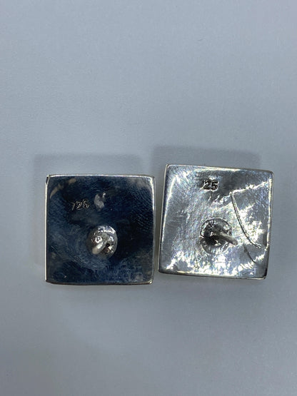 Aretes de Plata Ópalo de Fuego Multicolor — Taxco 925 — foto 5