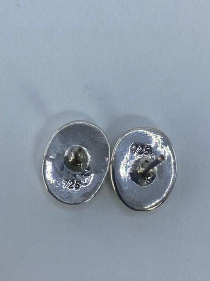 Aretes de Plata con Ópalo de Fuego — Taxco 925 — foto 5
