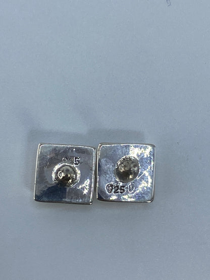 Aretes de Plata con Ópalo de Fuego — Taxco 925 — foto 5