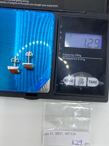 Aretes de Plata con Ópalo de Fuego — Taxco 925 — foto 6