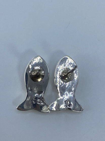 Aretes de Plata con Ópalo de Fuego — Taxco 925 — foto 5