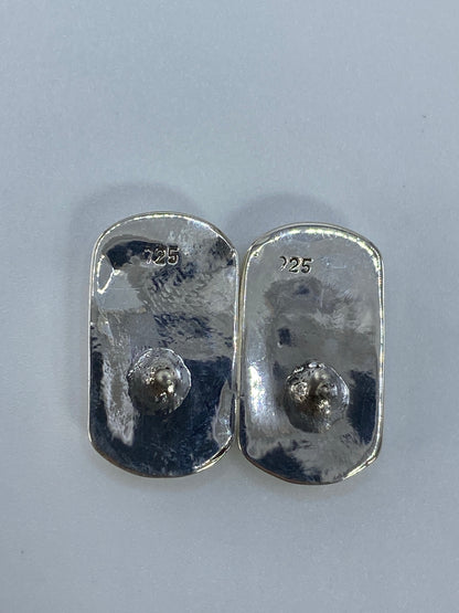 Aretes de Plata con Ópalo de Fuego — Taxco 925 — foto 5