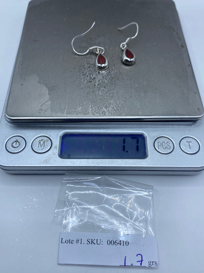 Aretes de Plata Ópalo de Fuego — Gota Multicolor Taxco — foto 6
