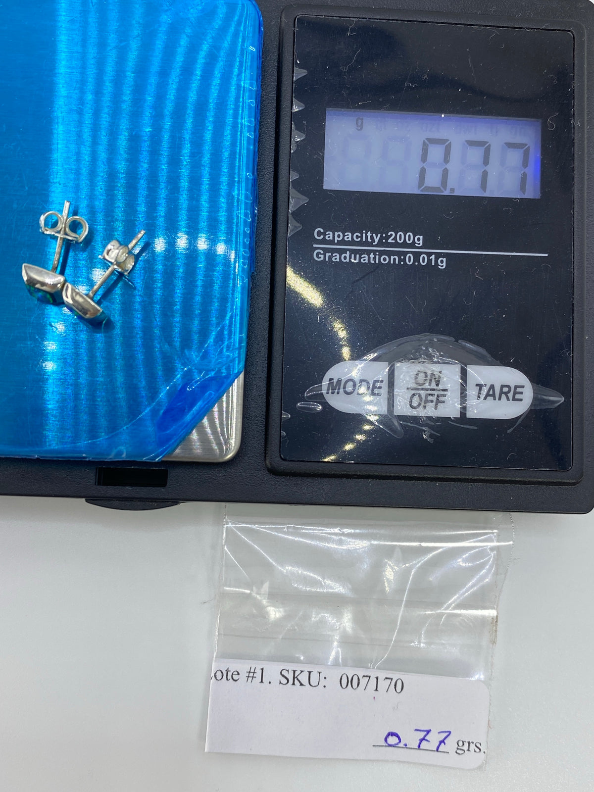 Aretes de Plata con Ópalo de Fuego Verde — Taxco 925 — foto 6