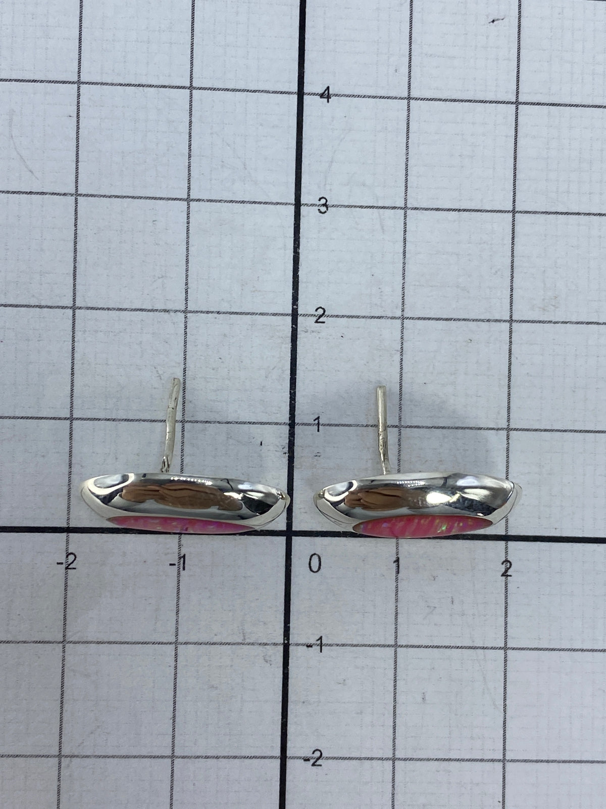 Certificado 925 de los aretes en reverso