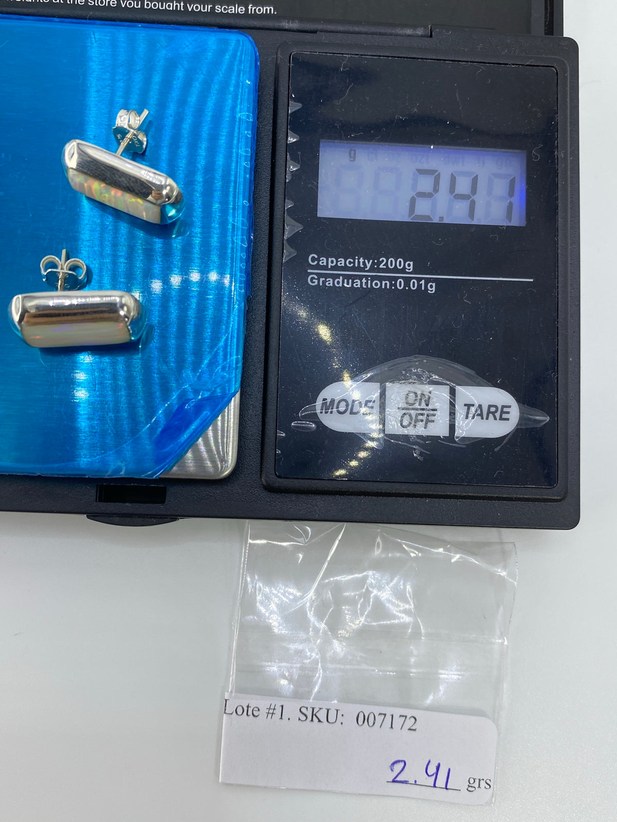 Aretes Plata 925 Ópalo de Fuego — Taxco — foto 6