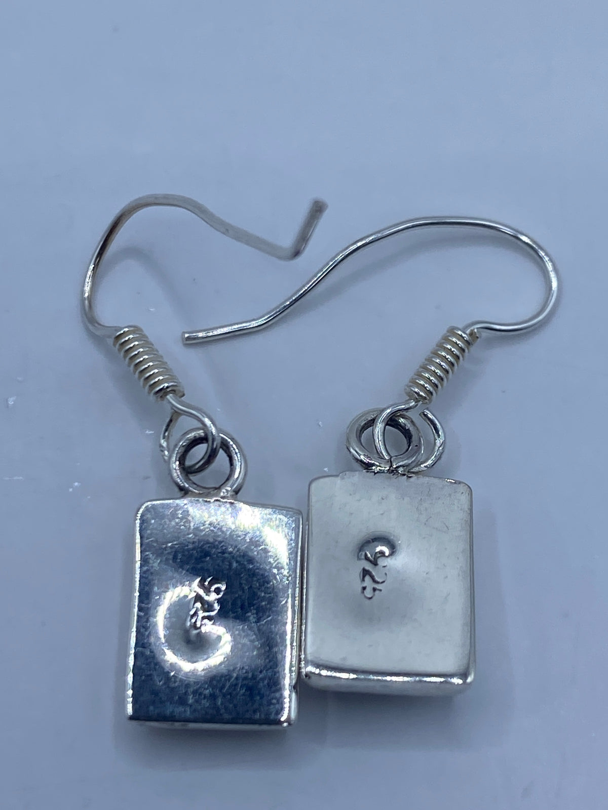 Aretes Plata Opalo de Fuego Azul — Taxco 925 — foto 5