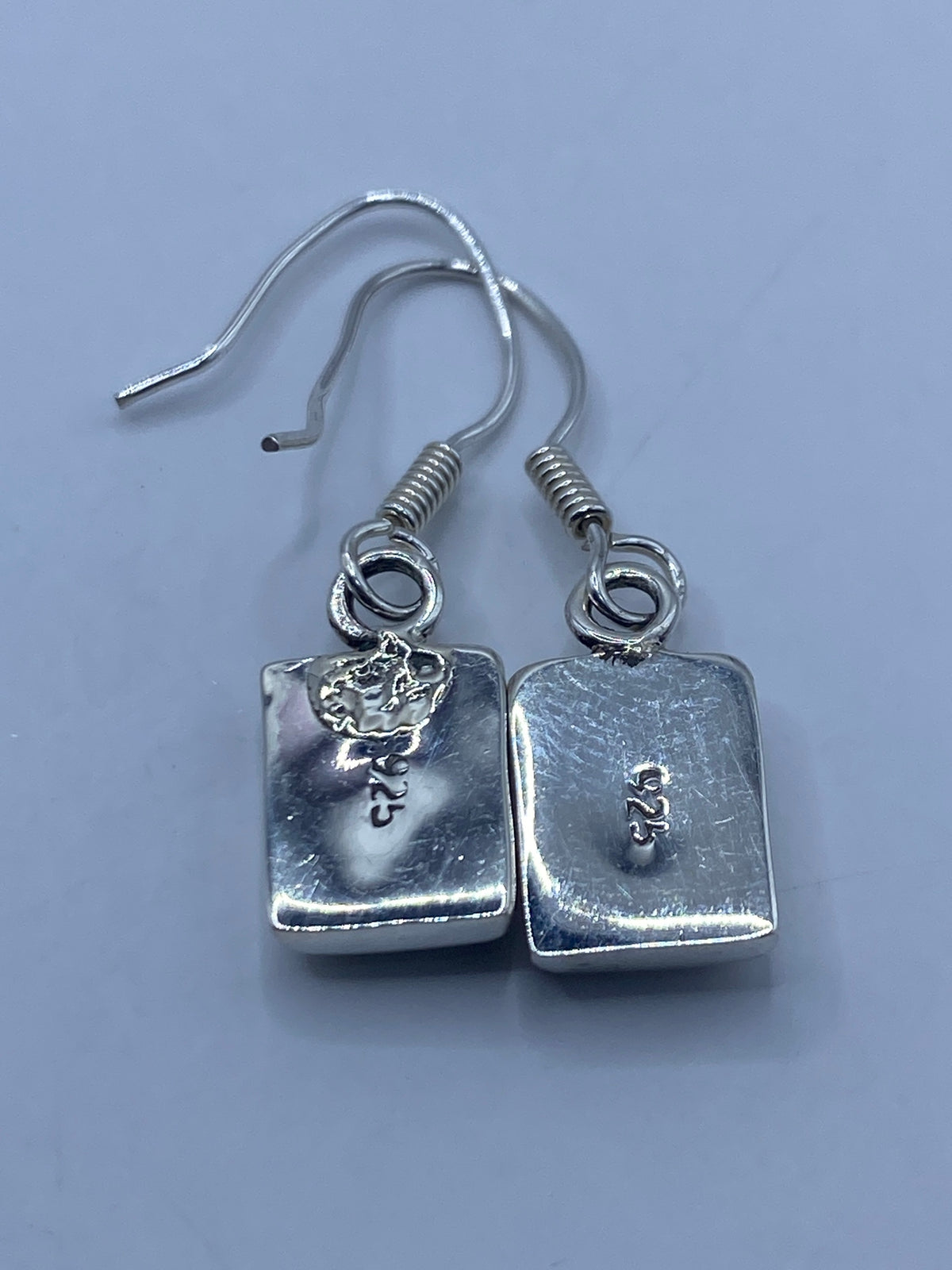 Aretes Plata Ópalo de Fuego Cuadrados — Taxco 925 — foto 5