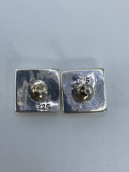 Aretes de Plata con Ópalo de Fuego Multicolor — Taxco 925 — foto 5
