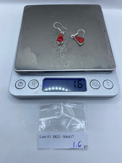 Aretes Plata Ópalo de Fuego Rosa — Taxco 950 — foto 6