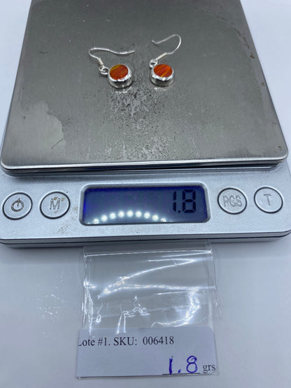 Aretes de Plata con Opalo de Fuego — Taxco 950 — foto 6
