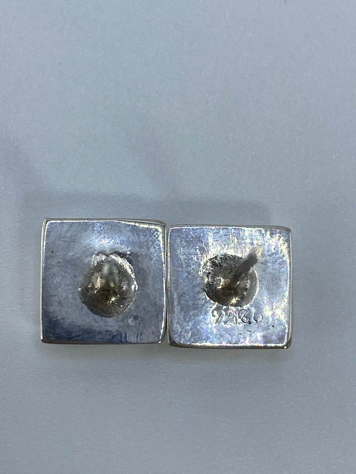 Aretes Plata Ópalo de Fuego Verde — Taxco 925 — foto 5