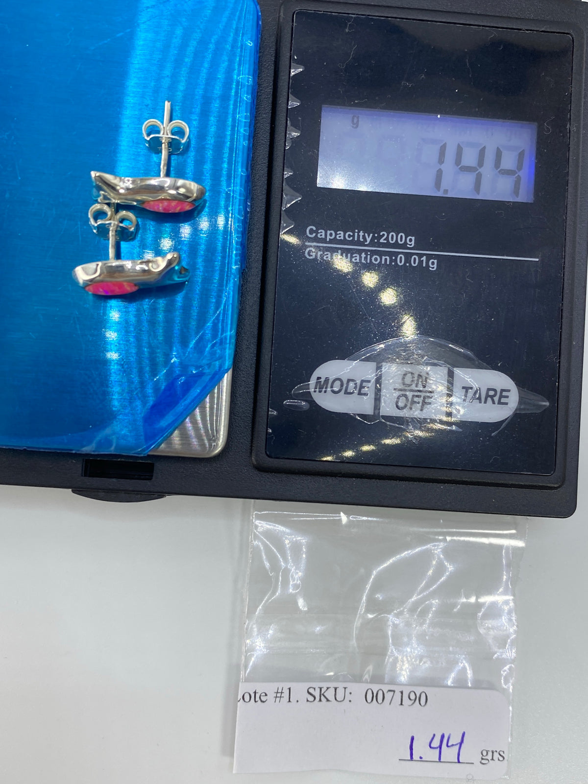 Aretes de Plata con Ópalo de Fuego — Diseño Pez Taxco 925 — foto 6