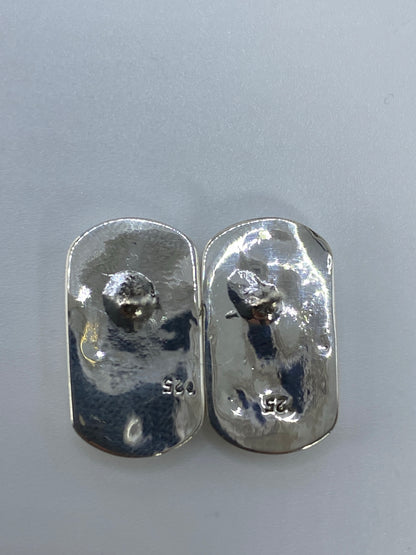 Aretes de Plata 925 con Ópalo de Fuego Multicolor — foto 5
