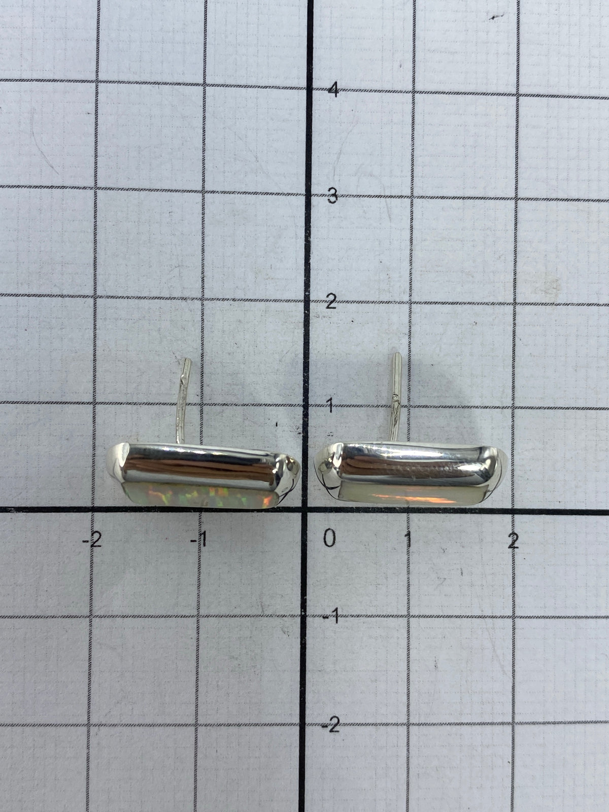 Aretes de Plata con Ópalo de Fuego — Taxco 925 — foto 4
