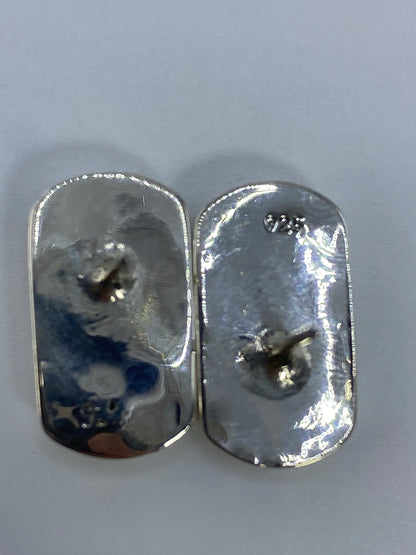 Aretes de Plata con Ópalo de Fuego — Taxco 925 — foto 5