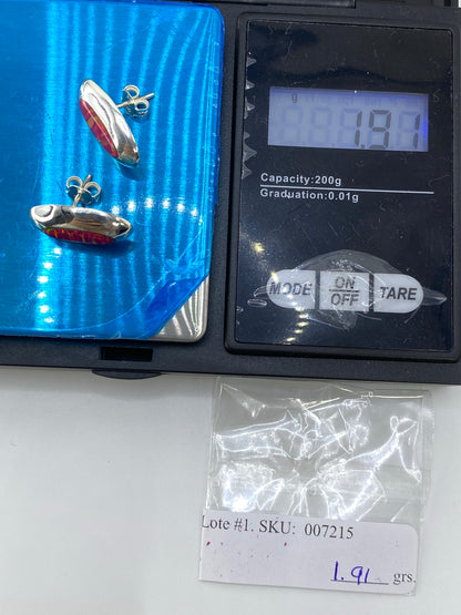 Aretes Plata Ópalo de Fuego Rosa — Taxco 925 — foto 6