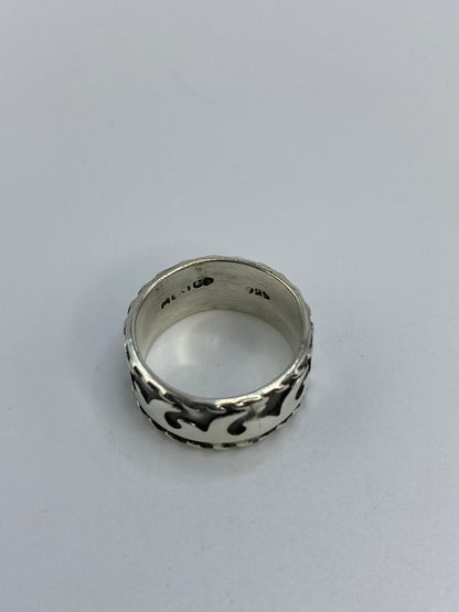 Anillo de Plata Repujado Étnico — Taxco 925 — foto 6