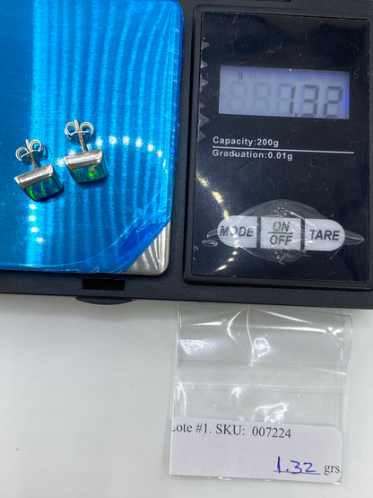 Aretes de Plata con Opalo de Fuego — Taxco 925 — foto 6