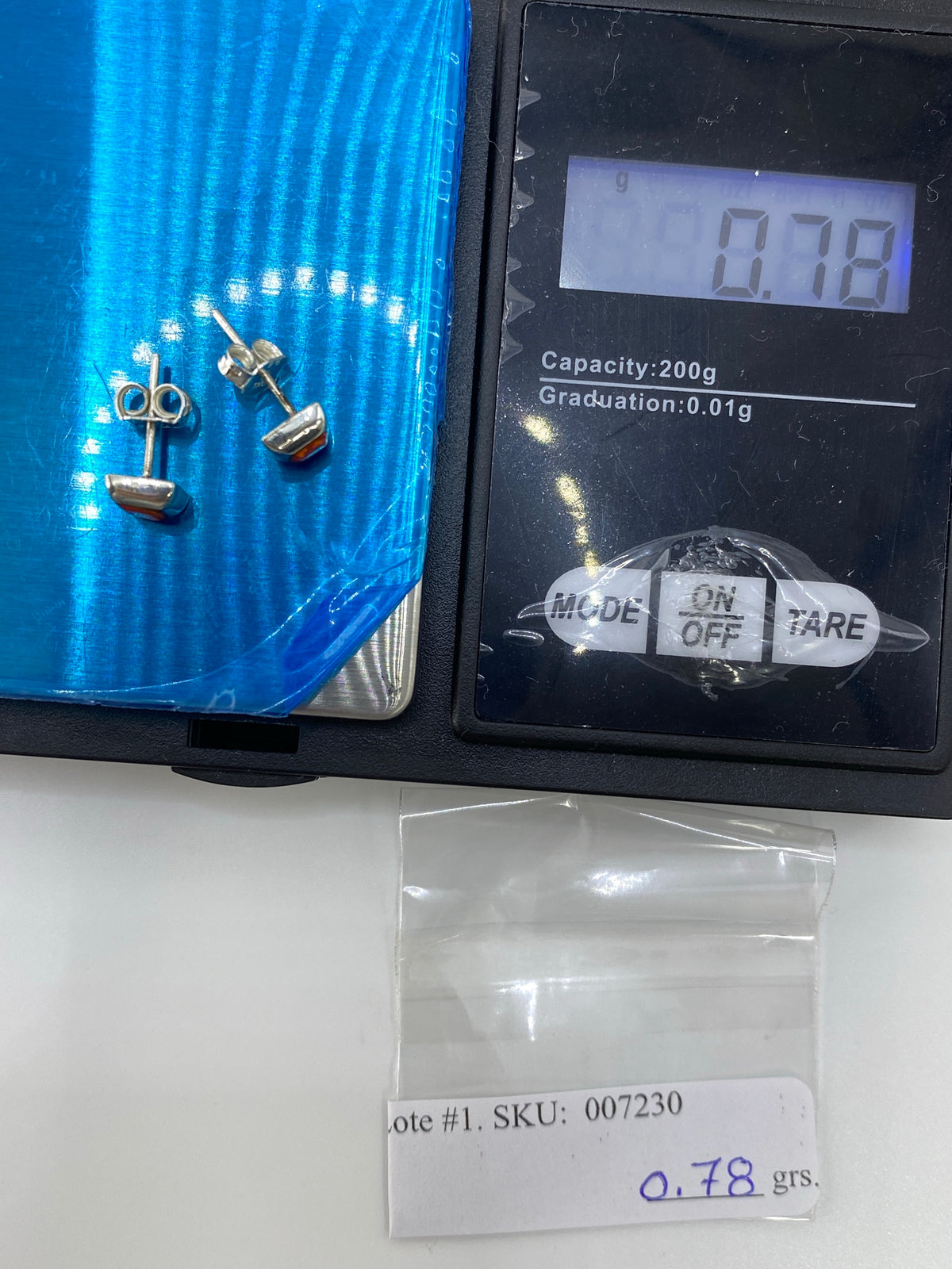 Aretes Plata Ópalo de Fuego Naranja — Taxco 925 — foto 6