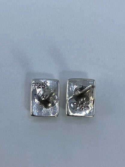 Aretes de Plata Ópalo de Fuego Verde Limón — Taxco 925 — foto 5