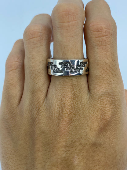 Anillo de Plata Repujado Unisex — Taxco 925 — foto 5